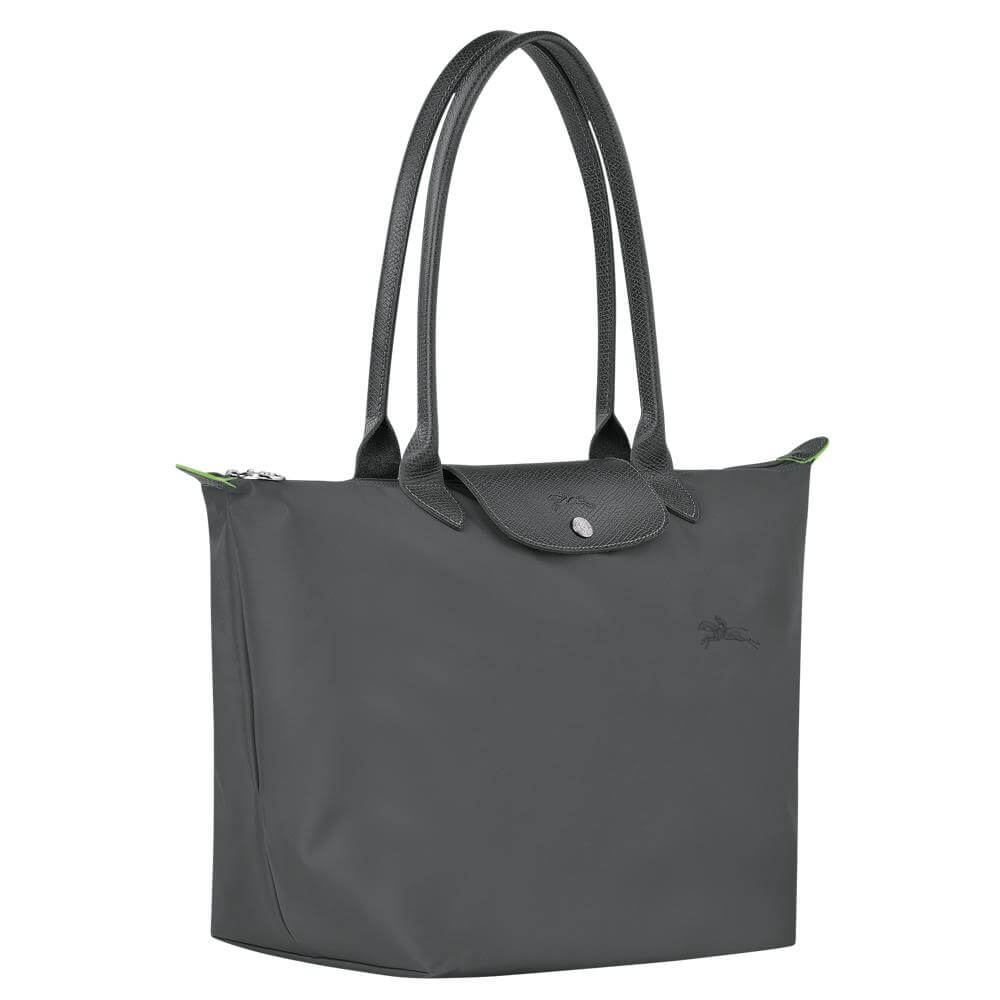 Longchamp Le Pliage Green Graphite Shoulder Bag L